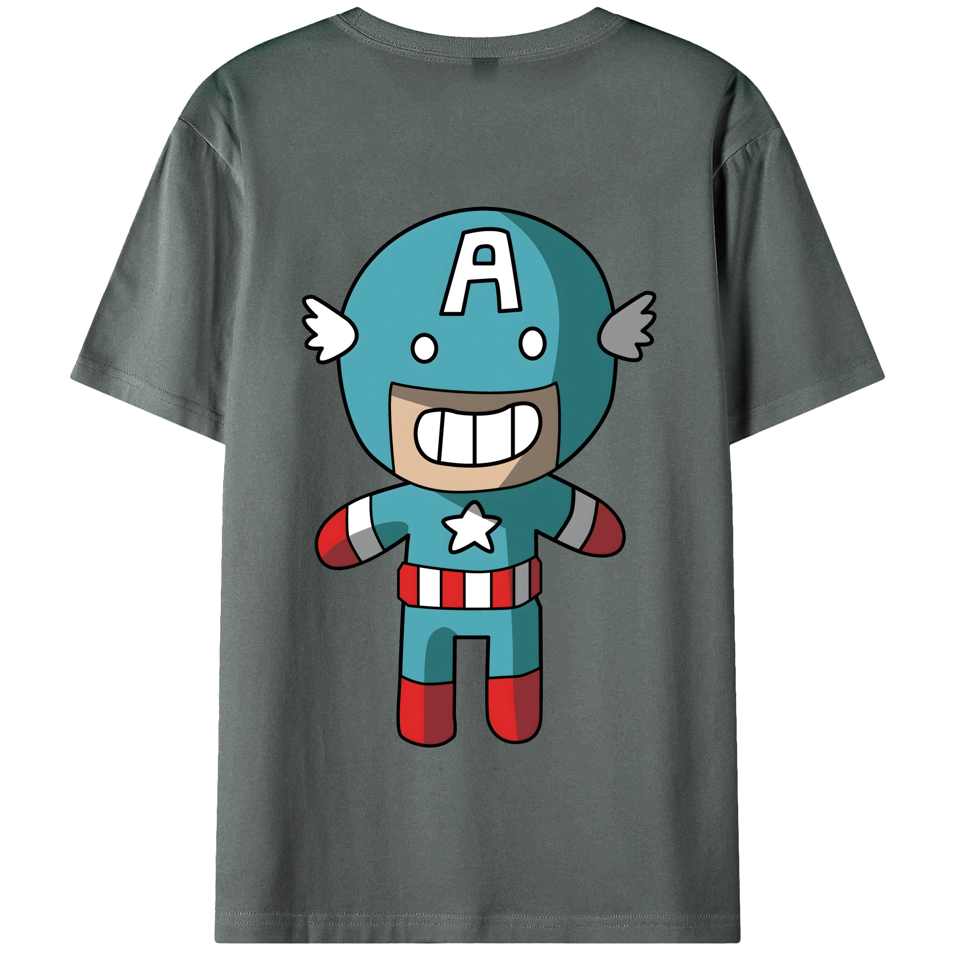 （画像用） アベンジャーズ The Avengers 綿100％半袖Tシャツ（背面プリント）